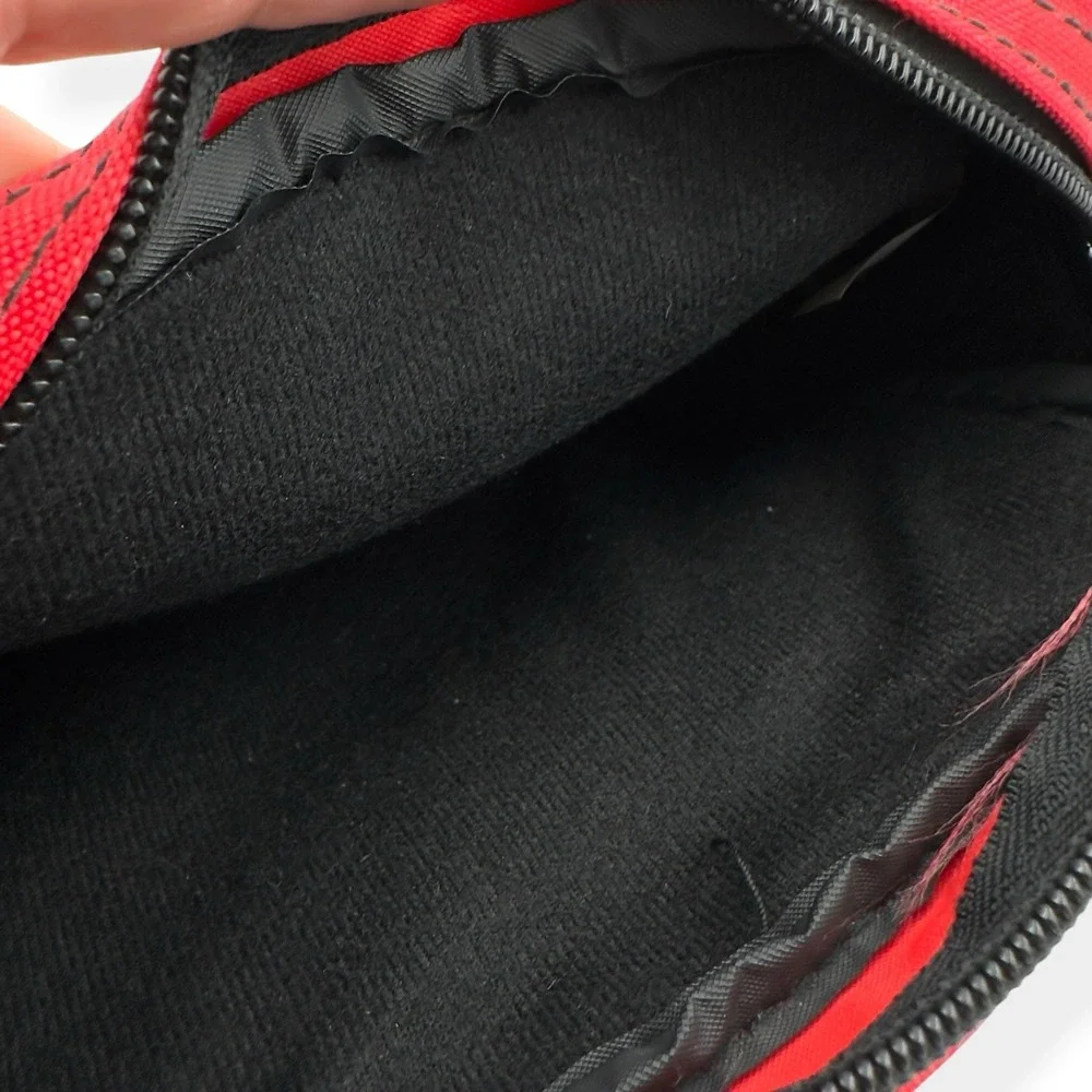 Lebo Voyager Vintage 90s Padded Mini Camera Bag Crossbody Bag Case Red